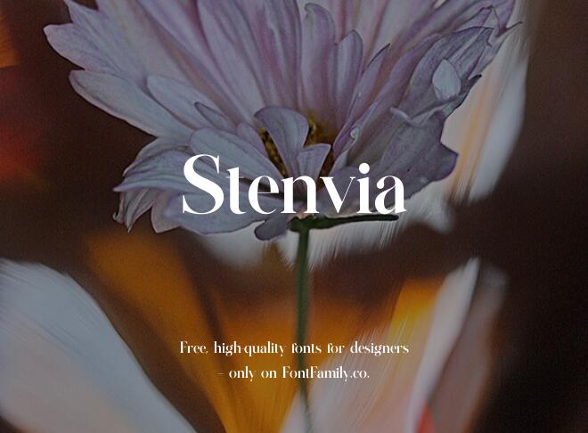 Stenvia Font