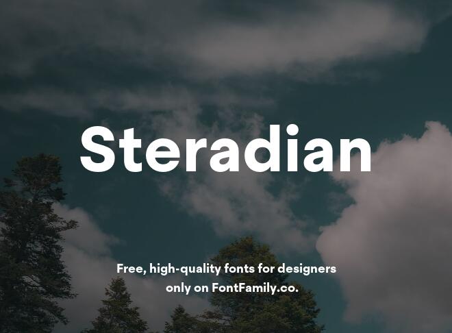 Steradian Font