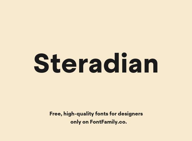 Steradian Font
