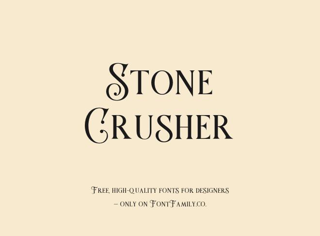 Stone Crusher Font