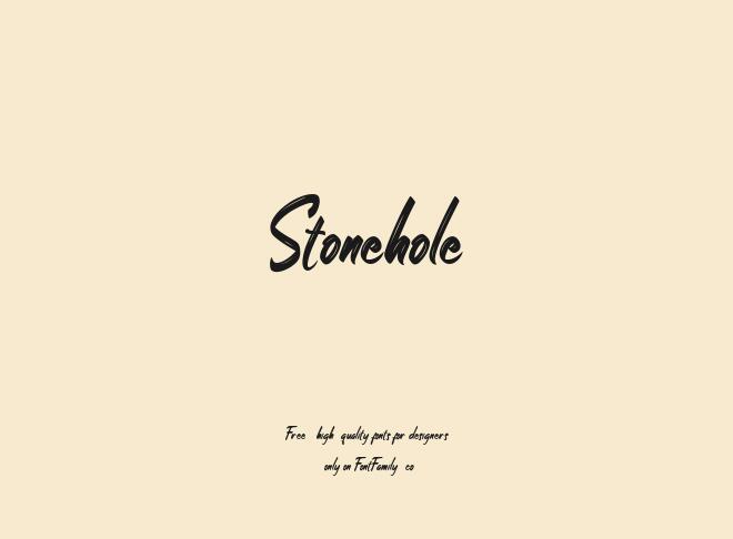 Stonehole Font