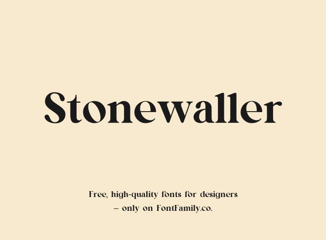 Stonewaller Font