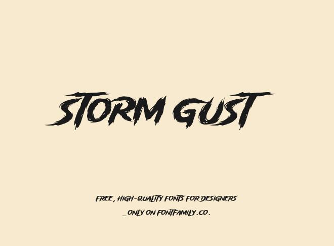 Storm Gust Font