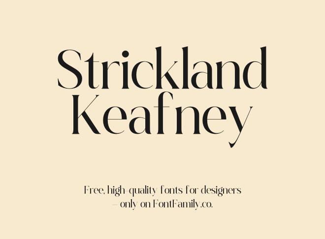 Strickland Keafney Font