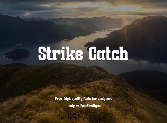 Strike Catch Font