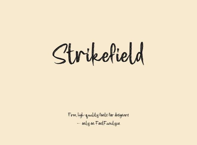 Strikefield Font