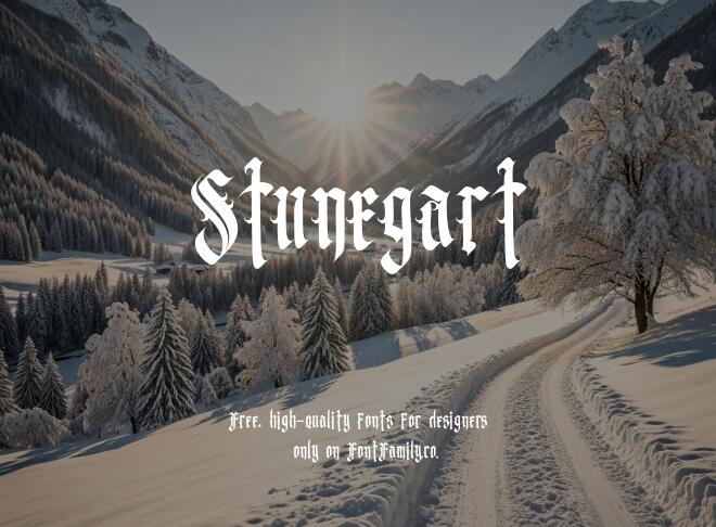 Stunegart Font