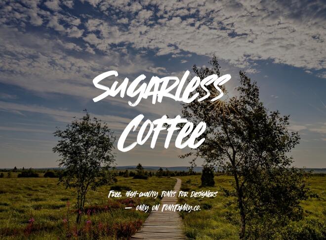 Sugarless Coffee Font