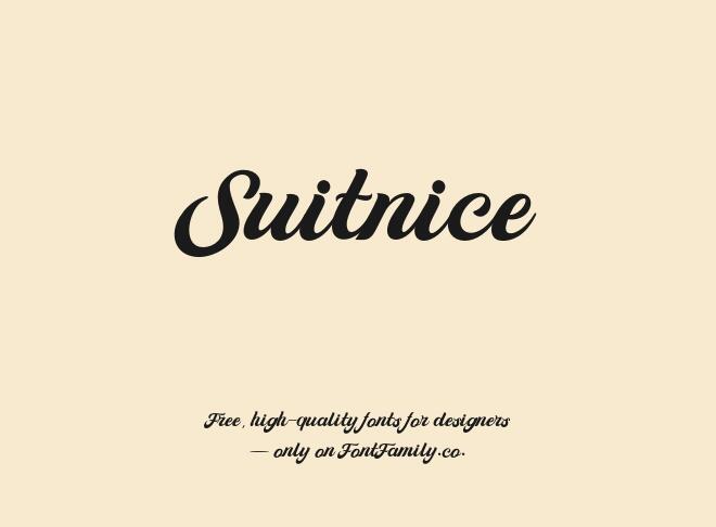 Suitnice Font