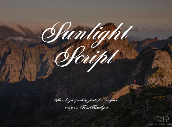 Sunlight Script Font