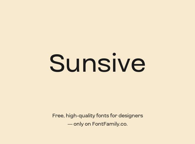 Sunsive Font