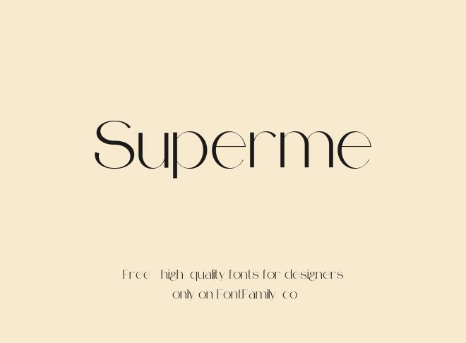 Superme Font