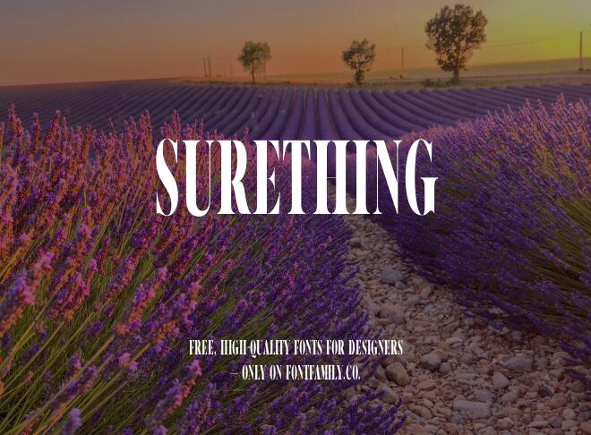 Surething Font