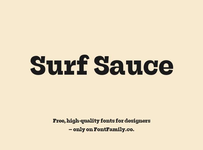 Surf Sauce Font