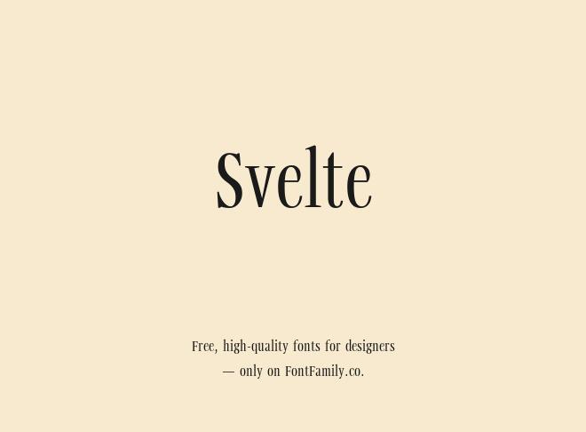 Svelte Font