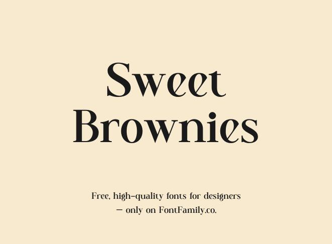 Sweet Brownies Font
