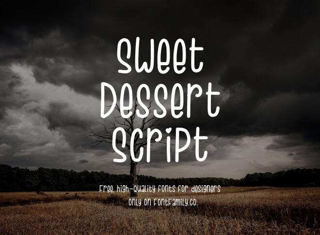 Sweet Dessert Script Font
