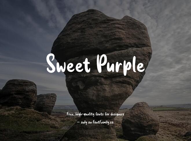 Sweet Purple Font