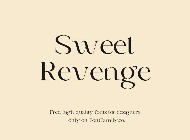 Sweet Revenge Font
