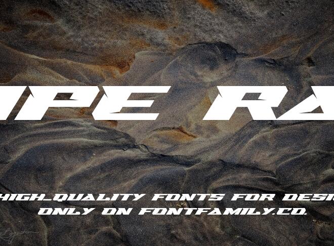 Swipe Race Font