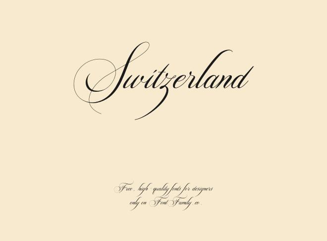 Switzerland Font