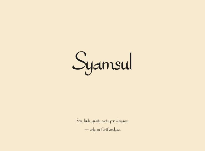 Syamsul Font
