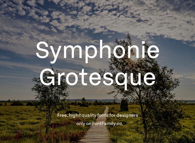 Symphonie Grotesque Font