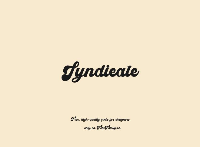 Syndicate Font