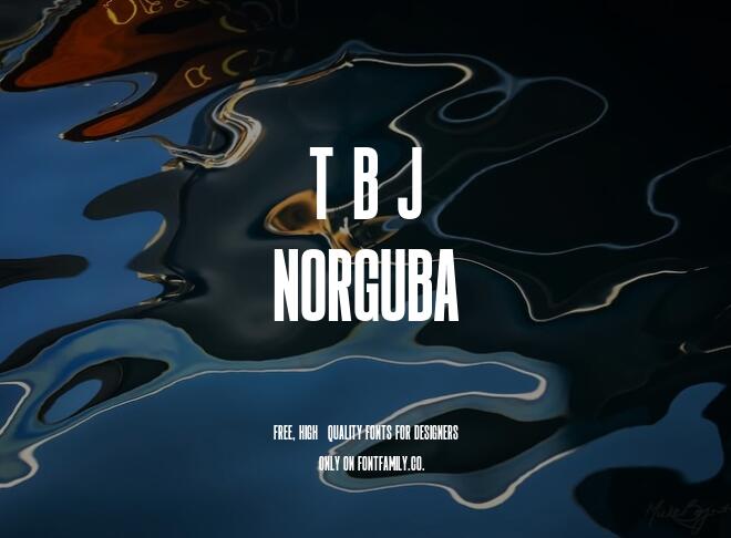 T B J Norguba Font