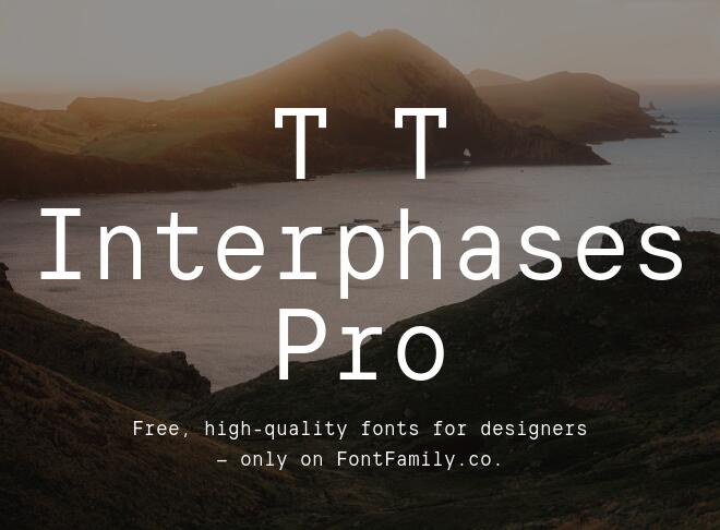 T T Interphases Pro Font Family