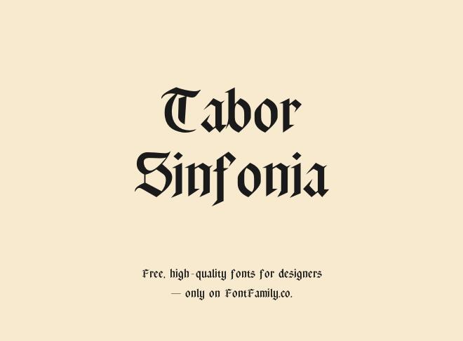 Tabor Sinfonia Font