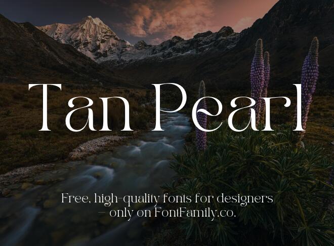 Tan Pearl Font