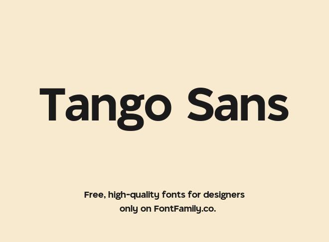 Tango Sans Font
