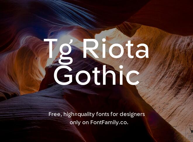 Tg Riota Gothic Font