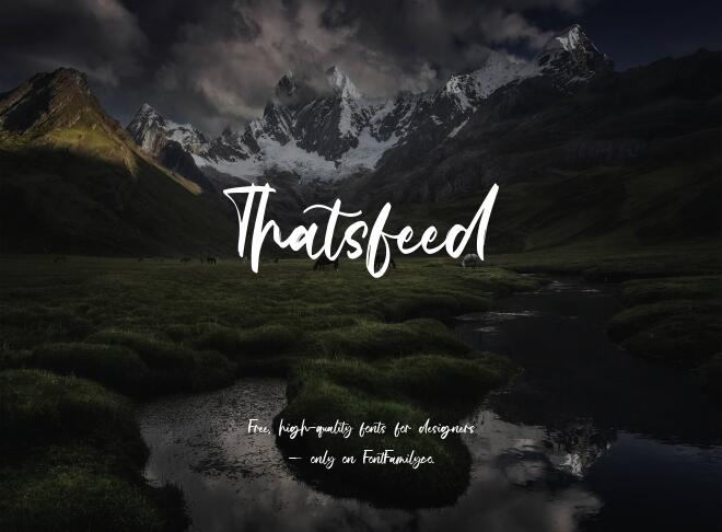 Thatsfeed Font