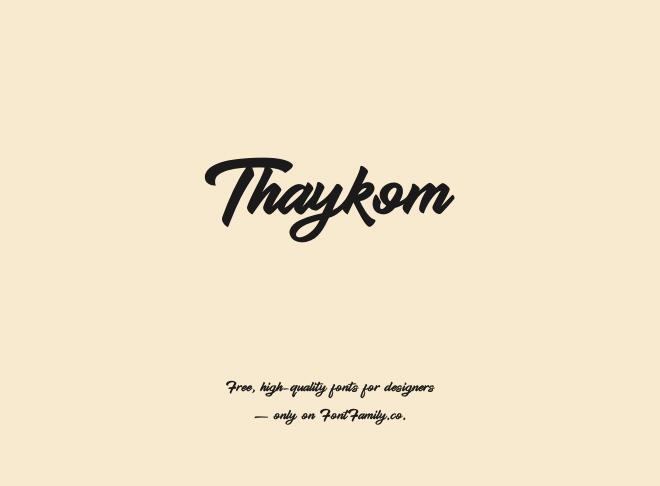Thaykom Font