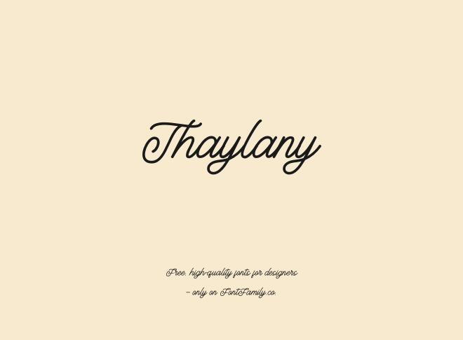 Thaylany Font
