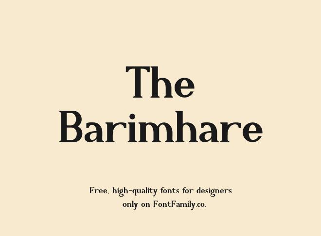 The Barimhare Font