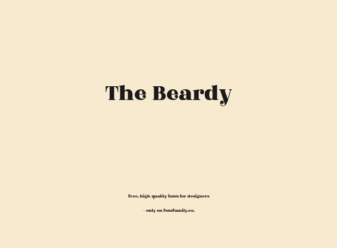 The Beardy Font
