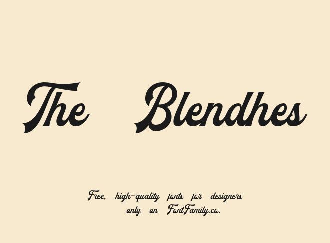The Blendhes Font