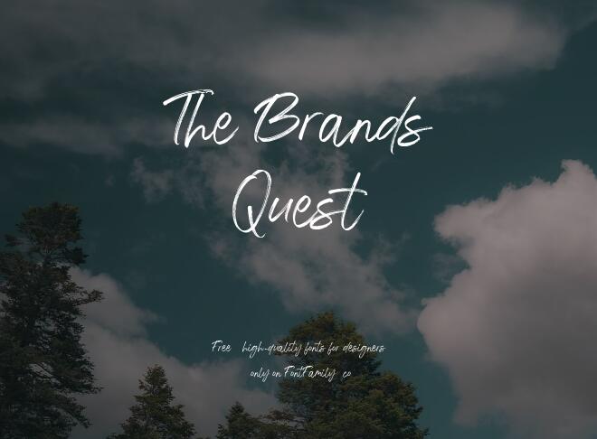 The Brands Quest Font