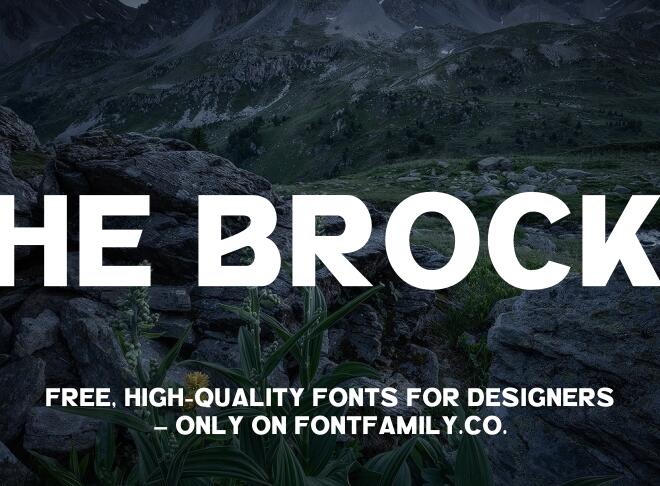 The Brocky Font