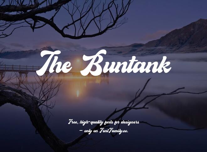 The Buntank Font