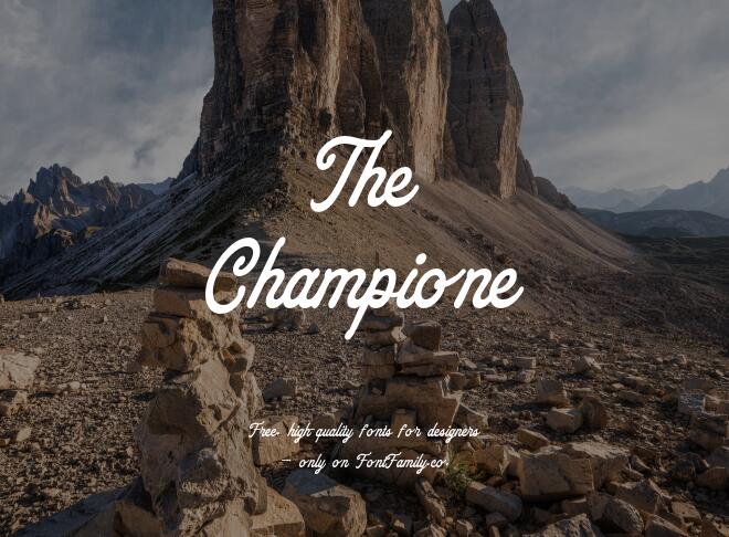 The Champione Font