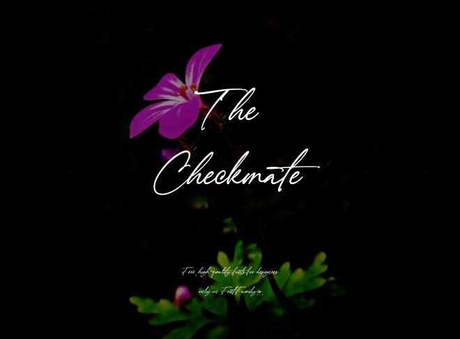 The Checkmate Font