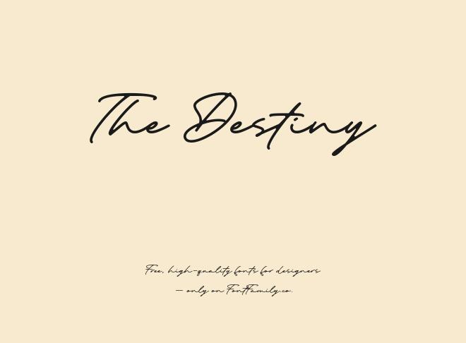 The Destiny Font