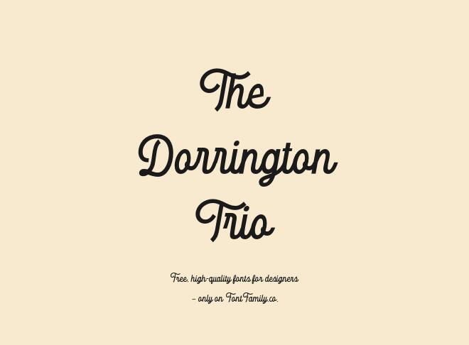 The Dorrington Trio Font