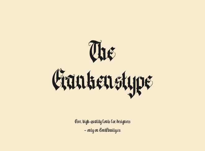 The Frankenstype Font