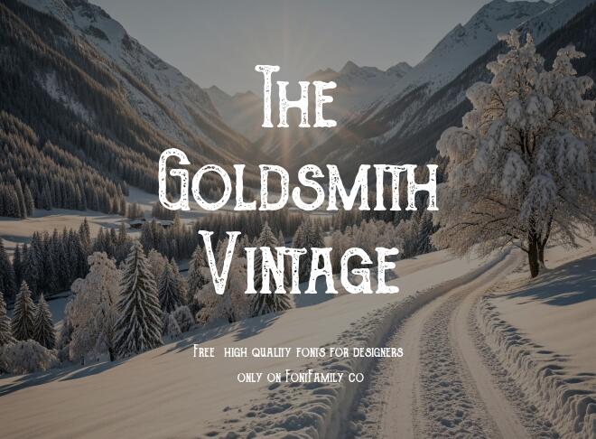 The Goldsmith Vintage Font