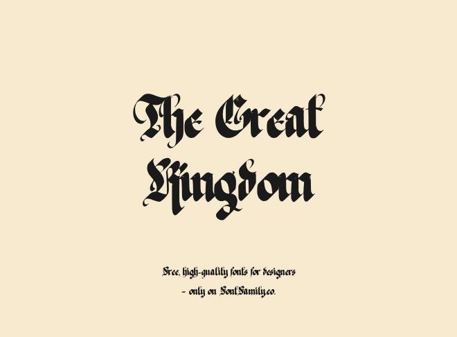 The Great Kingdom Font